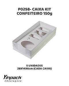 CAIXA KIT CONFEITEIRO 150g (P0258) C/5UN - YINPACK (PÁSCOA)