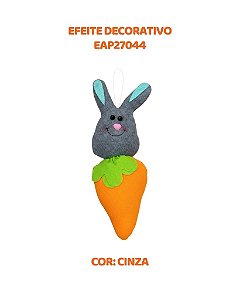 ENFEITE DECORATIVO (EAP27044) CINZA - PÁSCOA