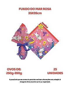 SACO EXPRESS 35x35cm FUNDO DO MAR ROSA C/25UN – CROMUS (PÁSCOA)