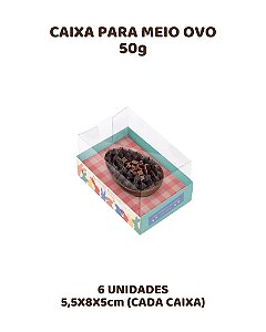CAIXA PARA MEIO OVO 50g C/6UN PIC NIC - CROMUS (PÁSCOA)
