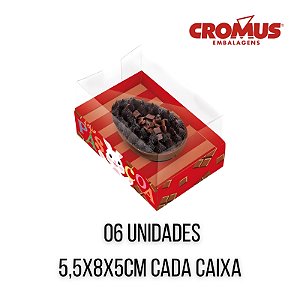 CAIXA FELICITA C/6UN PARA MEIO OVO 50G - CROMUS (PÁSCOA)