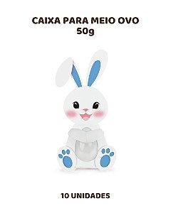 CAIXA PARA MEIO OVO 50g C/10UN FELICITA GUGA - CROMUS (PÁSCOA)