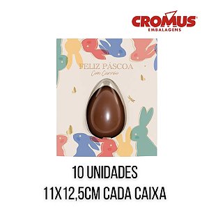 CARTÃO COM BLISTER PARA MINI OVO 50G C/10UN PIC NIC - CROMUS (PÁSCOA)