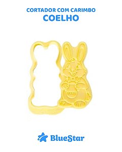 CORTADOR COM CARIMBO COELHO 10cm - BLUESTAR (PÁSCOA)