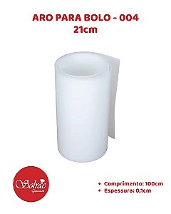 ARO PARA BOLO 21cm BRANCO - SOLRAC