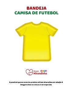 BANDEJA CAMISA FUTEBOL AMARELA - MIRANDINHA (COPA DO MUNDO)
