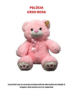 PELÚCIA - URSO ROSA