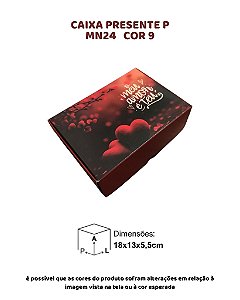 CAIXA PRESENTE P "O MEU AMOR É TEU" C/10UN - MN 24 COR 9 - MF EMBALAGENS DECORATIVAS