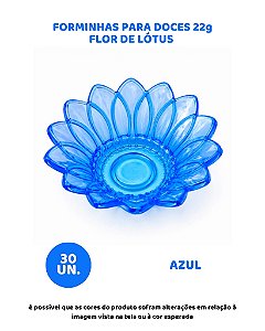 FORMINHA PARA DOCES 22g FLOR DE LÓTUS AZUL C/30UN - MIRANDINHA