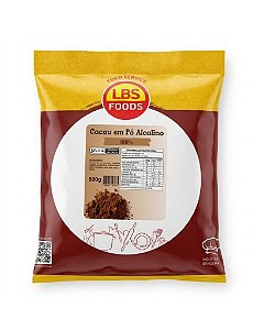 CACAU EM PÓ 500g ALCALINO 100% LBS FOODS