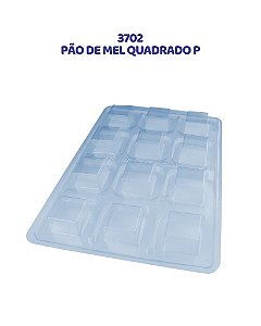 FORMA DE ACETATO 3 PARTES - PÃO DE MEL QUADRADO P (3702)