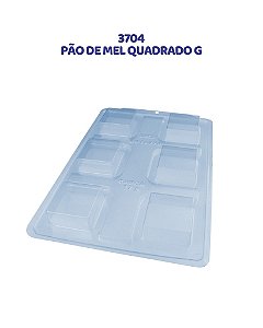 FORMA DE ACETATO 3 PARTES - PÃO DE MEL QUADRADO G (3704)