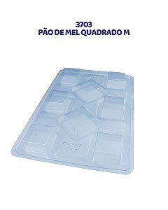 FORMA DE ACETATO 3 PARTES - PÃO DE MEL QUADRADO M (3703)
