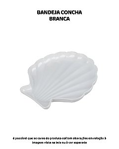 BANDEJA CONCHA - BRANCO PÉROLA