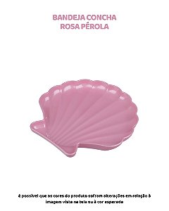 BANDEJA CONCHA - ROSA PÉROLA