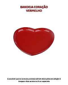 BANDEJA CORAÇÃO - VERMELHO