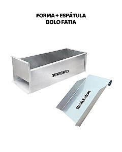 KIT FORMA E ESPÁTULA - BOLO FATIA
