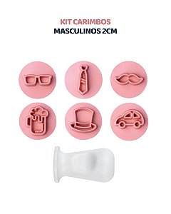 KIT CARIMBOS - MASCULINOS 2cm