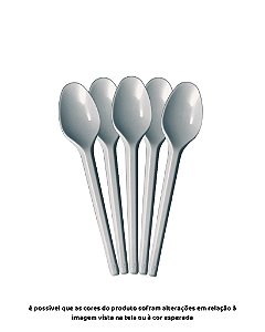 COLHER DESCARTÁVEL C/50UN - PRATA
