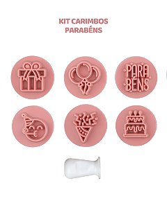 KIT CARIMBOS - PARABÉNS 2cm
