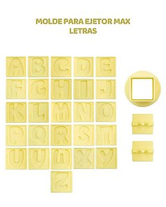 MOLDE PARA EJETOR MAX - LETRAS