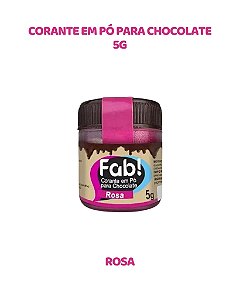 CORANTE EM PÓ 5g PARA CHOCOLATE - ROSA