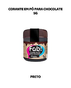 CORANTE EM PÓ 5g PARA CHOCOLATE - PRETO