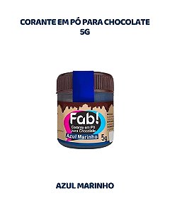 CORANTE EM PÓ 5g PARA CHOCOLATE - AZUL MARINHO