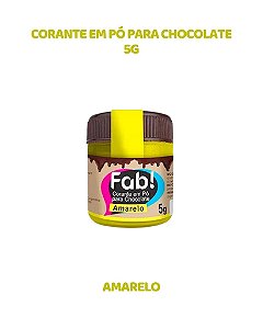 CORANTE EM PÓ 5g PARA CHOCOLATE - AMARELO