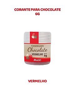 CORANTE EM PÓ 6g PARA CHOCOLATE - VERMELHO