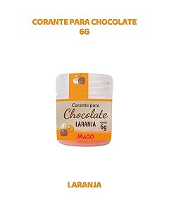 CORANTE EM PÓ 6g PARA CHOCOLATE - LARANJA