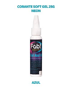 CORANTE NEON SOFTGEL 25g - AZUL