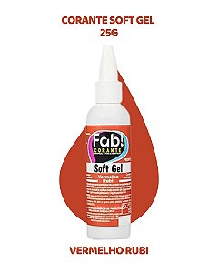 CORANTE SOFTGEL 25g - VERMELHO RUBI