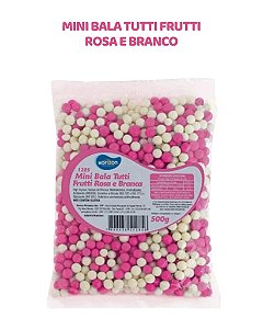 MINI BALA 500g TUTTI-FRUTTI - ROSA E BRANCO