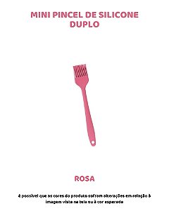 PINCEL MINI DE SILICONE DUPLO - ROSA