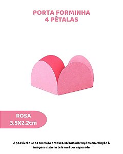 PORTA FORMINHA 4 PETÁLAS C/50UN - ROSA - SULFORMAS