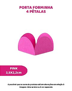 PORTA FORMINHA 4 PETÁLAS C/50UN - PINK - SULFORMAS
