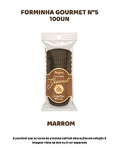 FORMINHA N°5 GOURMET C/100UN - MARROM - REGINA