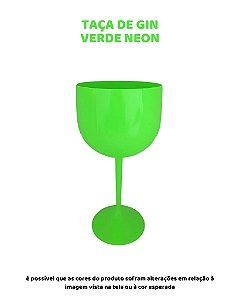 TAÇA DE GIN - VERDE NEON