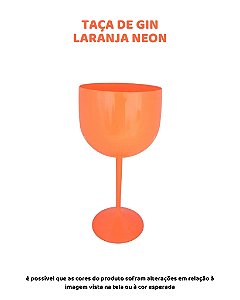 TAÇA DE GIN - LARANJA NEON