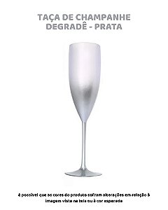 TAÇA CHAMPANHE DEGRADÊ - PRATA