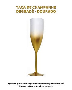 TAÇA CHAMPANHE DEGRADÊ - DOURADO