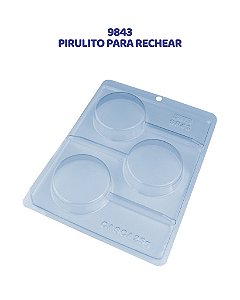 FORMA DE ACETATO 3 PARTES - PIRULITO PARA RECHEAR (9843) - BWB