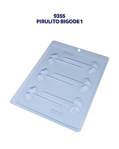 FORMA DE ACETATO SIMPLES - PIRULITO BIGODE 1 (9355) - BWB