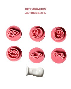 KIT CARIMBOS - ASTRONAUTA 2cm - BLUESTAR