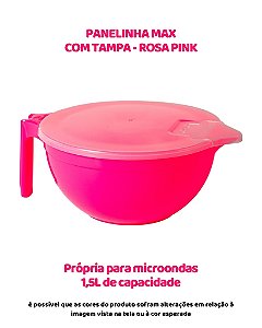 PANELINHA MAX 1,5L COM TAMPA - ROSA PINK - BLUESTAR