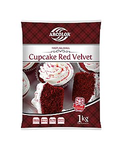 MISTURA PARA CUPCAKE RED VELVET 1kg - ARCOLOR