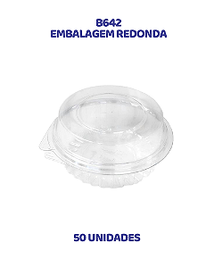 EMBALAGEM REDONDA ARTICULADA C/50UN 170ML (B642) - BWB