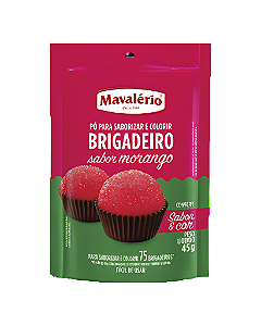 PÓ PARA SABORIZAR E COLORIR BRIGADEIRO MORANGO 45g - MAVALÉRIO