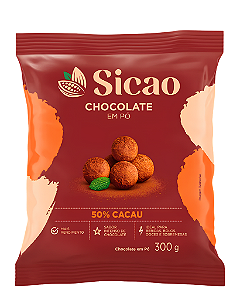 CHOCOLATE EM PÓ 50% CACAU 300g - SICAO